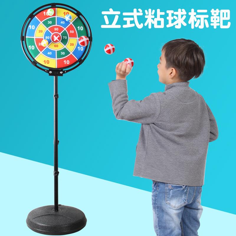 儿童具球铁架可升降杆62180室内户外投篮框小男孩皮球篮投篮玩粘