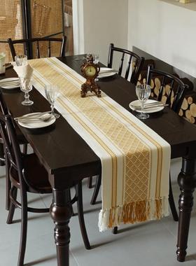 桌桌旗桌简约现代茶几轻奢旗桌布长条布艺棉麻电视餐柜柜tb-72910