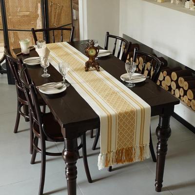 桌桌旗桌简约现代茶几轻奢旗桌布长条布艺棉麻电视餐柜柜tb-72910