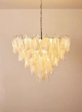 主室房间灯卧灯具510法式轻奢客厅吊现代约奶油风餐简厅云彩玻璃