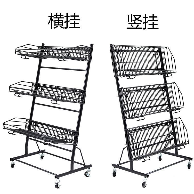 超市促台销水果端货架创意小型三488层头便架利店陈列展示可移动