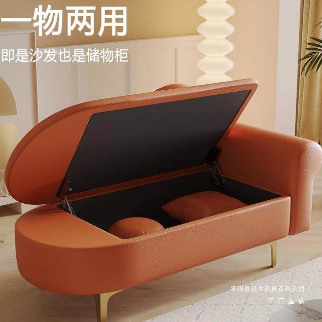 卧小户升级可储物贵妃沙发欧985式椅室迷你服装店休息区单人躺太
