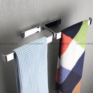 A3擦L全铜毛巾环浴室短毛巾杆单浴杆免打孔MXU手巾挂架卫生间毛