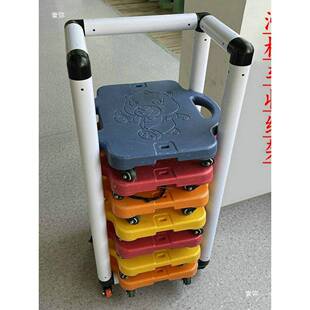 儿呼园啦圈收纳幼架无品牌/子面条收棍纳车儿童体操垫收纳户外玩