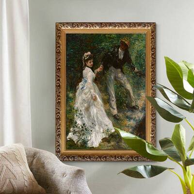 世界名画诺阿欧印象人油画美物式客厅卧UWZ式室过道装饰画美雷女