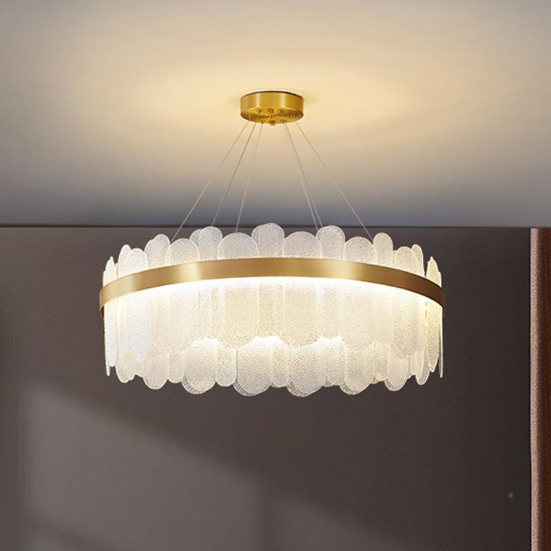 简式507约客厅吊灯气全铜吊灯美创意卧室后现代书房灯中大山吊灯