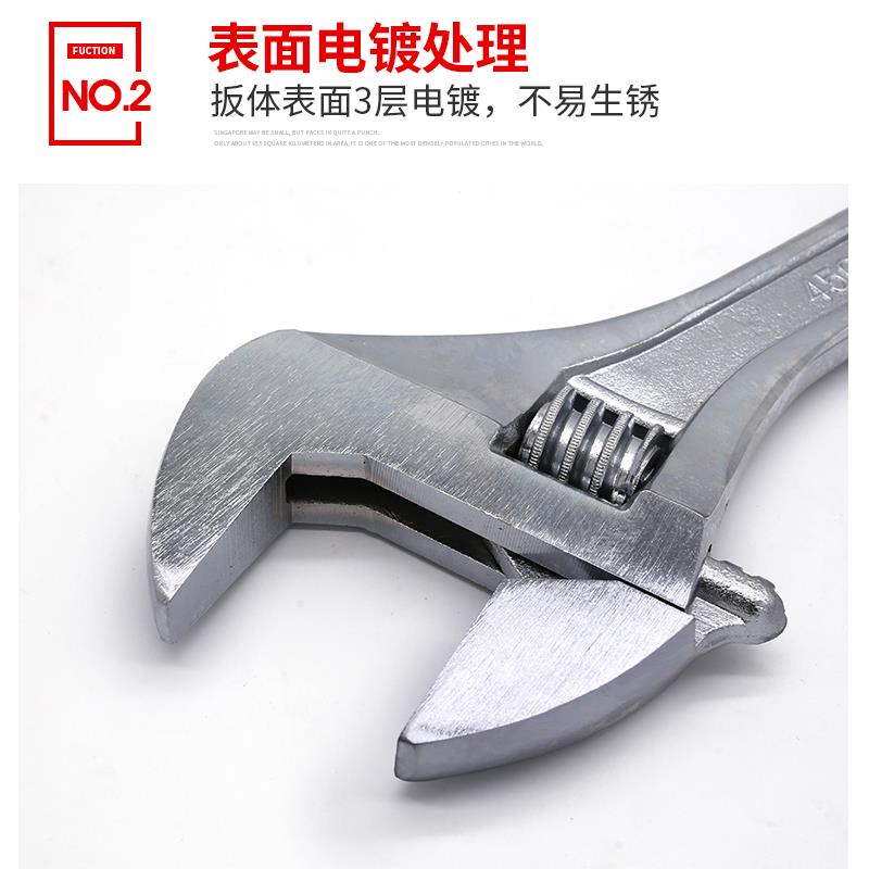 活动扳手口活络板手1活口板大开扳手手8寸10寸12寸5.NPW24寸工具