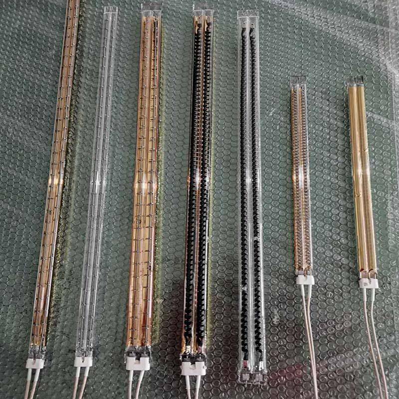 半镀金中波红外线加热管石英热30发管中波螺丝中加旋热灯管波发热