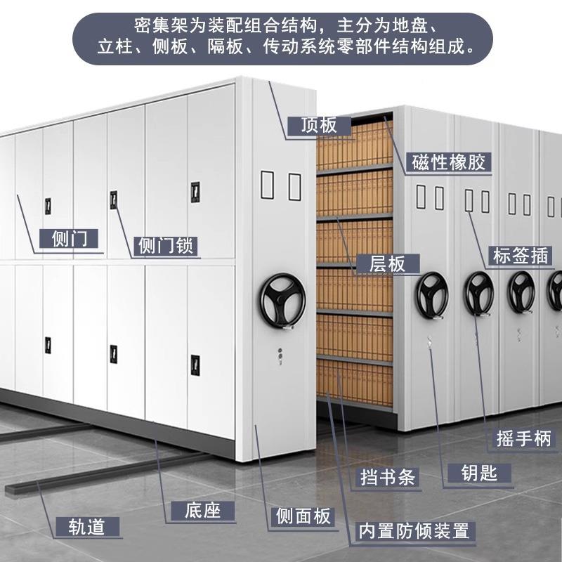 档案移室智能密集架证多功能财LY-65务凭密资料收纳存储柜手摇式