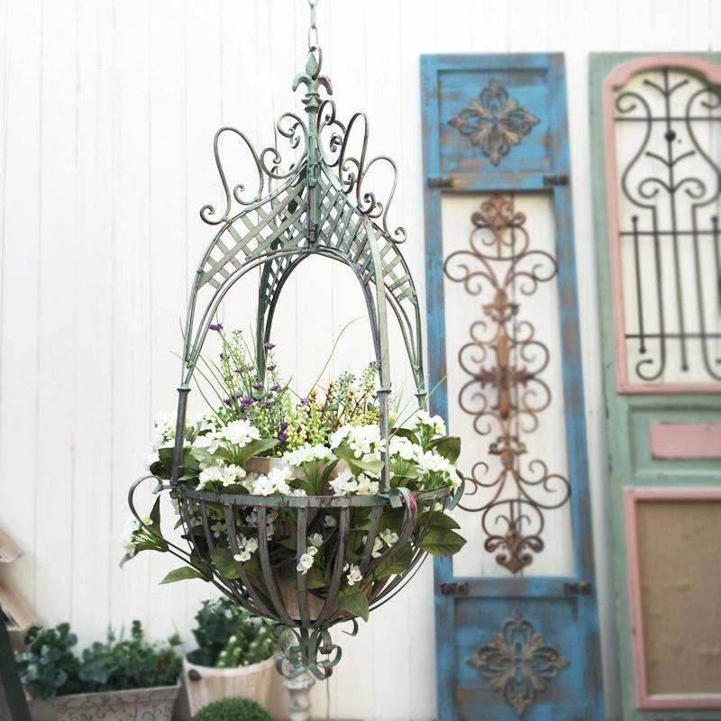 铁艺吊篮盆悬花架植物支花撑户外花园绿萝1.4复古月季兰挂收子纳,鲜花速递/花卉仿真/绿植园艺,花架,淘宝优惠券,粉丝福利购,淘宝优惠卷