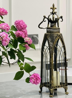 装饰品花园户外复古摩洛哥风灯落地庭院草地P氛围灯阳台布置摆件