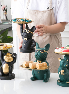 门口玄关钥匙收纳摆件轻奢x风装饰品北欧酒柜创意家居饰品