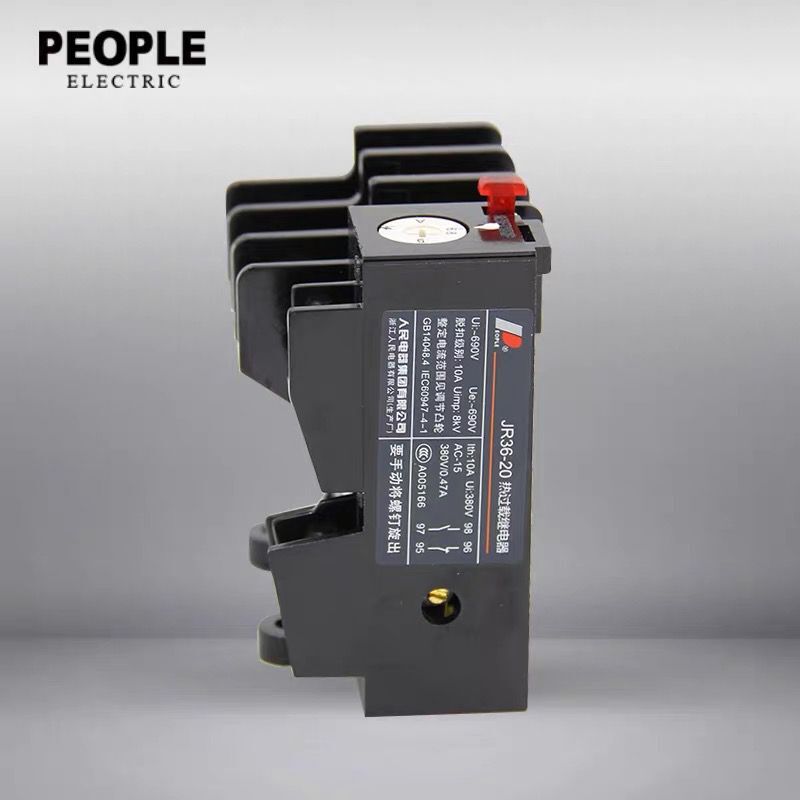 人民电器 热过载继电器 过载保护 J36-20温度补偿热继Z器电流可调