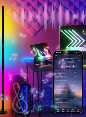 LE灯D氛围灯跨热销智能境落地灯墙角灯电竞74715氛围灯拾音工厂直