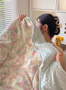 BM240710纤春秋被全棉a类加保暖豆豆绒被四季双人小新李厚官奇大