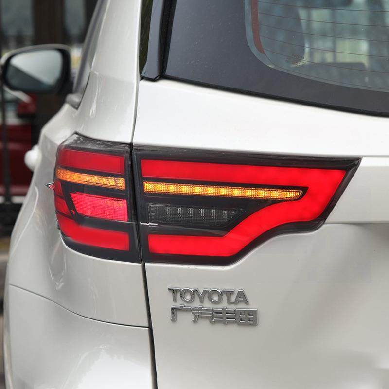 15-21车款新汉兰达尾灯总成灯灯改装光导LED行灯刹车流光15汉兰达