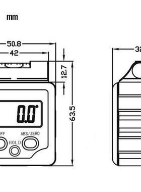 桂林天目数显水平倾仪180角°数字度尺L角角度仪带水泡B4103-1倾