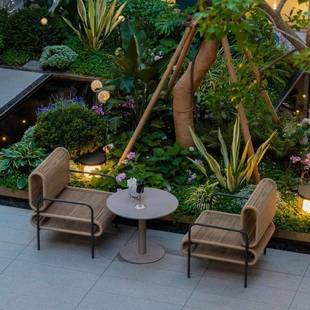 户外外沙发别庭院阳台藤露台花园墅室编家具藤椅茶几外摆429防水