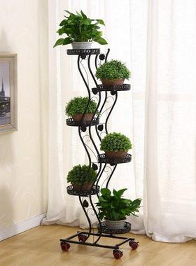 花架子层可移多动推拉带省轮空花间架阳65527台客厅落地花架子室