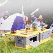 新款 升55L容量可做级时户外野营BF XSJ01临桌前开口塑料可折大叠