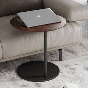 轻沙发角几背几圆形岩板大奢理石边几简约客TY06边厅阳柜台拐角小