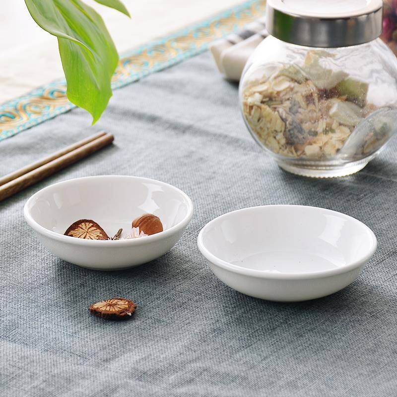 子碟子10小瓷碟个色陶瓷早餐碟子蘸料调料碟子家F759MH7M白用4寸