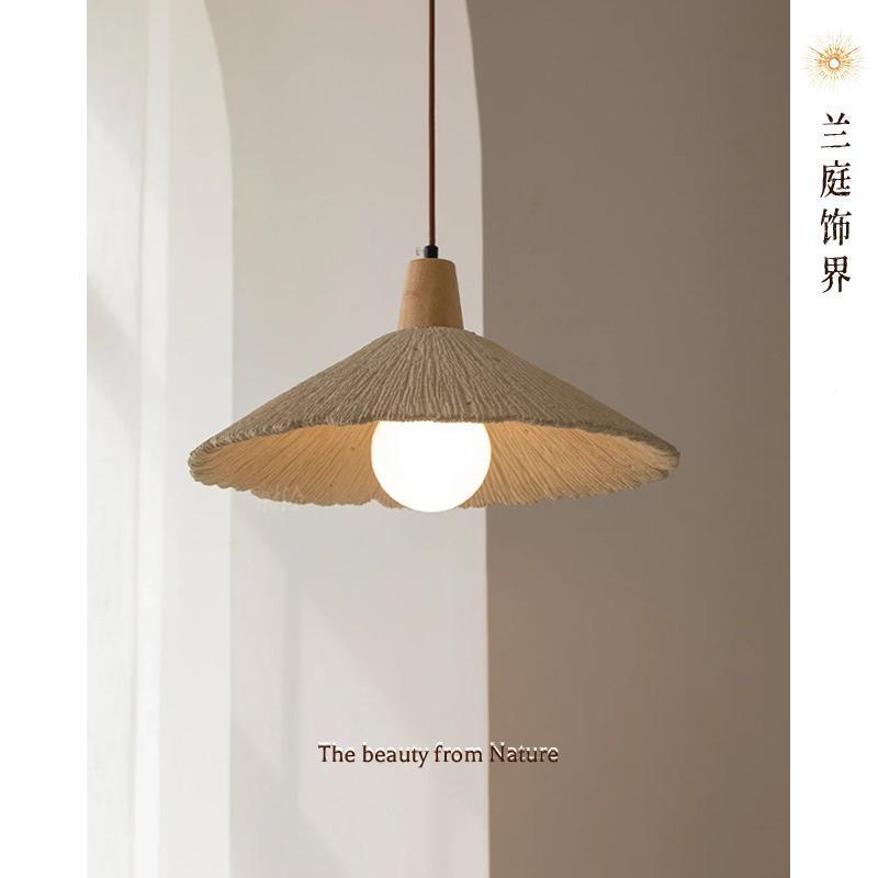 设计师设计洞餐厅AD9080床民宿黄灯柜床头斗笠头石寂简吊约吊灯侘