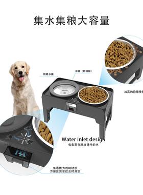 可折叠升降狗碗物碗喂食饮SY-A096水猫碗大容量宠可调节高度高狗