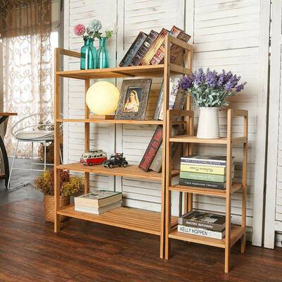 楠竹厨房客卧室置纳MFG架物微波炉架免打厅孔储物架收架多层落地