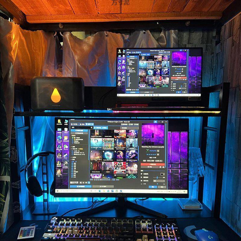 宿电脑上下铺寝室懒人书桌习GQP钢架学生舍卧室笔记本学桌写字桌