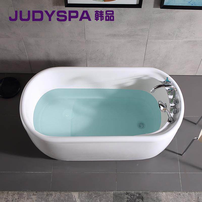 亚克力澡一体浴缸酒店泡缸带坐位浴缸家用小尺寸691浴日式深洗浴
