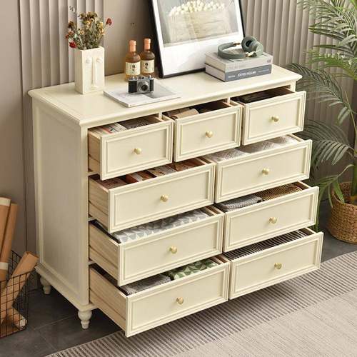 美317现式五斗柜收柜轻奢储物柜抽屉柜六斗柜卧室收柜纳实木代斗