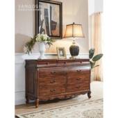 613K纳厅F76M68HM美式 全实木斗柜收柜卧室九斗橱客餐边柜欧式 储物