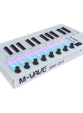 SMK-25IIDIC便携式MIDI键盘MID垫I控制盘器编曲键击RGB打键盘