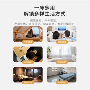 夏诺多吉户外弹丝充气三床撑垫露营支便携睡垫单双4125人强拉丝充