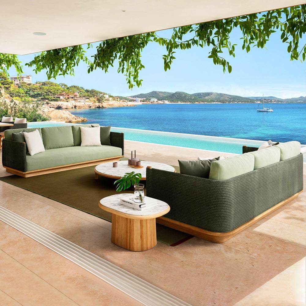 田园户园户外沙发庭院别大型藤墅编花露959台防雨防晒室外阳光房