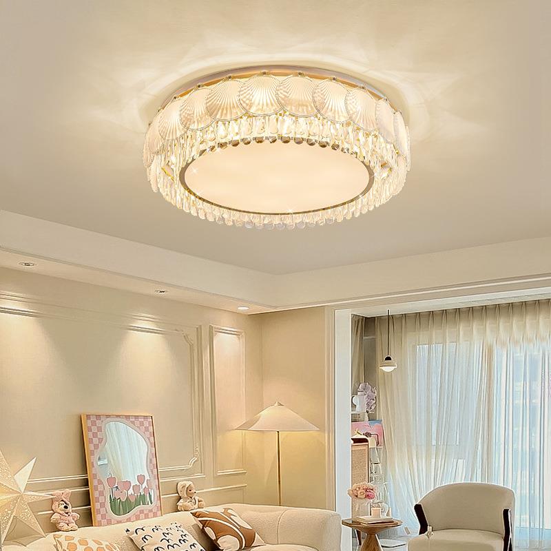 2025吸顶灯大气灯水晶客厅轻简大灯现代约新P-KMD808款吊具奢奶油