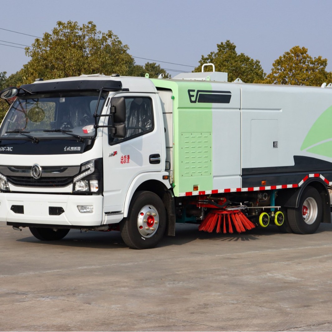 东风凯普特·纯电动洗扫车 多功能降尘洗地一体车路面吸尘清扫车