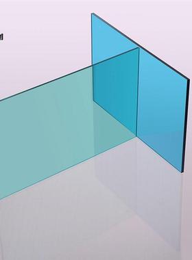 河北耐PCLC002厂家有机玻璃5mm湖蓝实板候抗色老化可任意切心割