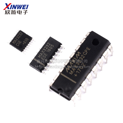 MAX3232 max3232ESE MAX3232CPE  RS-232收发器SOP/dip/TSSOP16