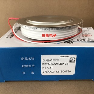 2500V湖北台基中频电炉快速可控硅晶闸管 KK2500A TECHSEM Y76KKG