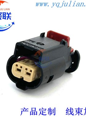 DJ7026YE-1.2-21 汽车线束插头2孔防水接插件5-2297794-1配端子2P