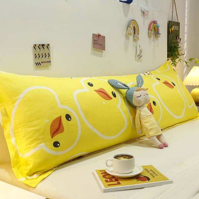 人双枕套枕头套1.2m/1.5m1.8米长枕套情侣婚庆加长枕芯套1米2长版