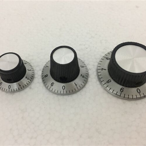 金属面 带数字刻度盘 电位器旋钮 帽子 C1 C2 C3旋钮 孔径6MM