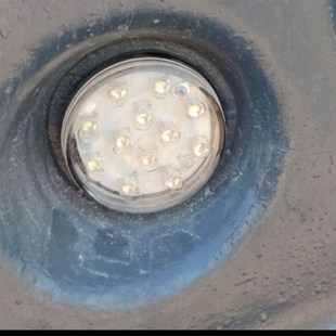 LED倒车小圆灯 新源C75 新款 挖掘机 24V尾灯不分左右 B70W胶轮式