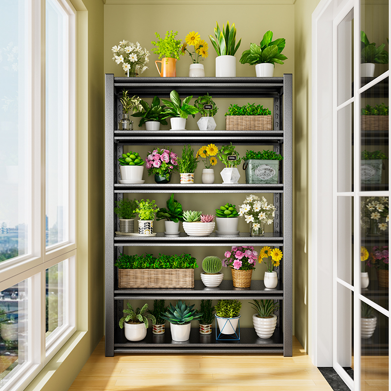 花架子阳台客厅落地多层铁艺花架室内黄金葛多肉吊兰花盆绿植置物