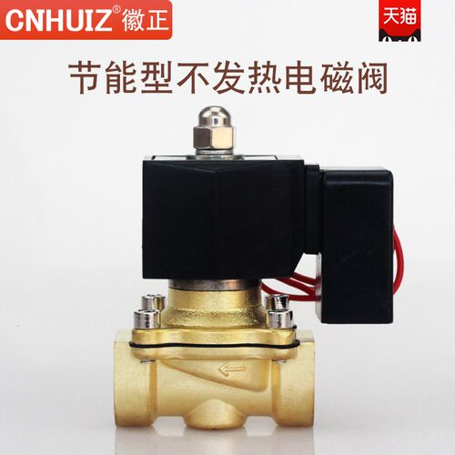 徽正2W-200-20全铜防潮防雾水电磁阀6分电磁放水控制阀 DN20 220V