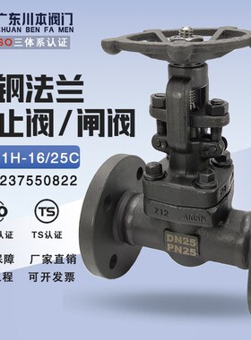 锻钢法兰截止阀闸阀J41H/Z41H高温导热油蒸汽国标重型 DN40 50 65