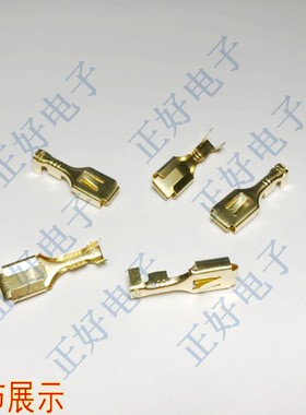 DJ621-B6.3 0.3厚 6.3四方插 6.3插簧 接线端子 本色 2000pcs一包