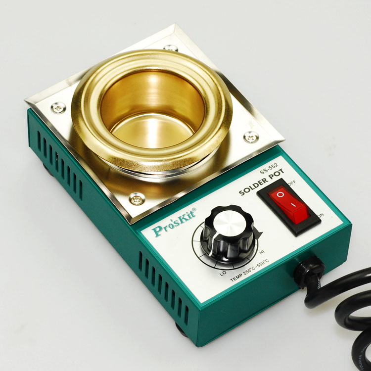 台湾宝工 精巧型圆型锡炉 镀钛锡锅 小熔锡炉 SS-552H 可调温锡炉